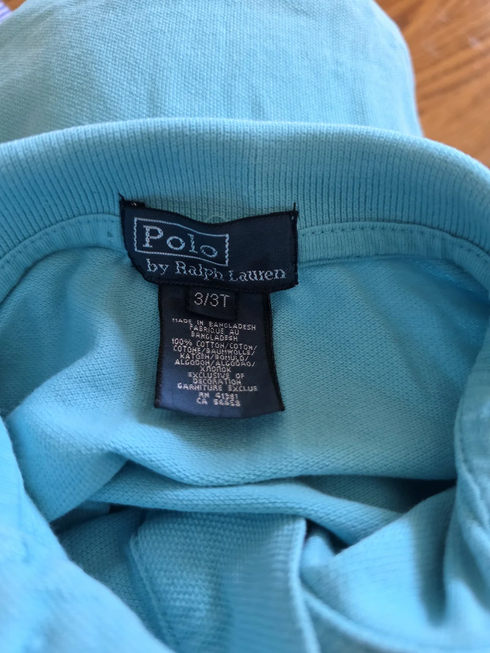 Ralph Lauren Boys' Turquoise Polo with Yellow Pony